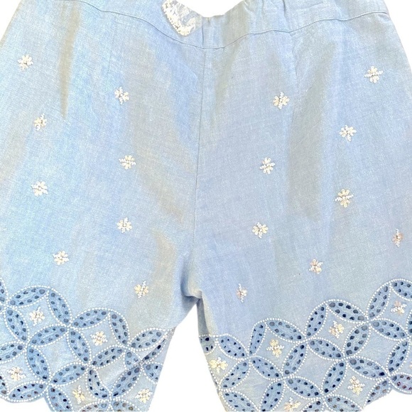 SOFT surroundings embellished shorts, size PM, runs large so see measurements! - Picture 3 of 5